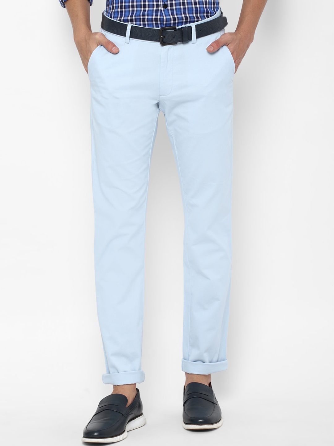

Allen Solly Men Blue Slim Fit Trousers