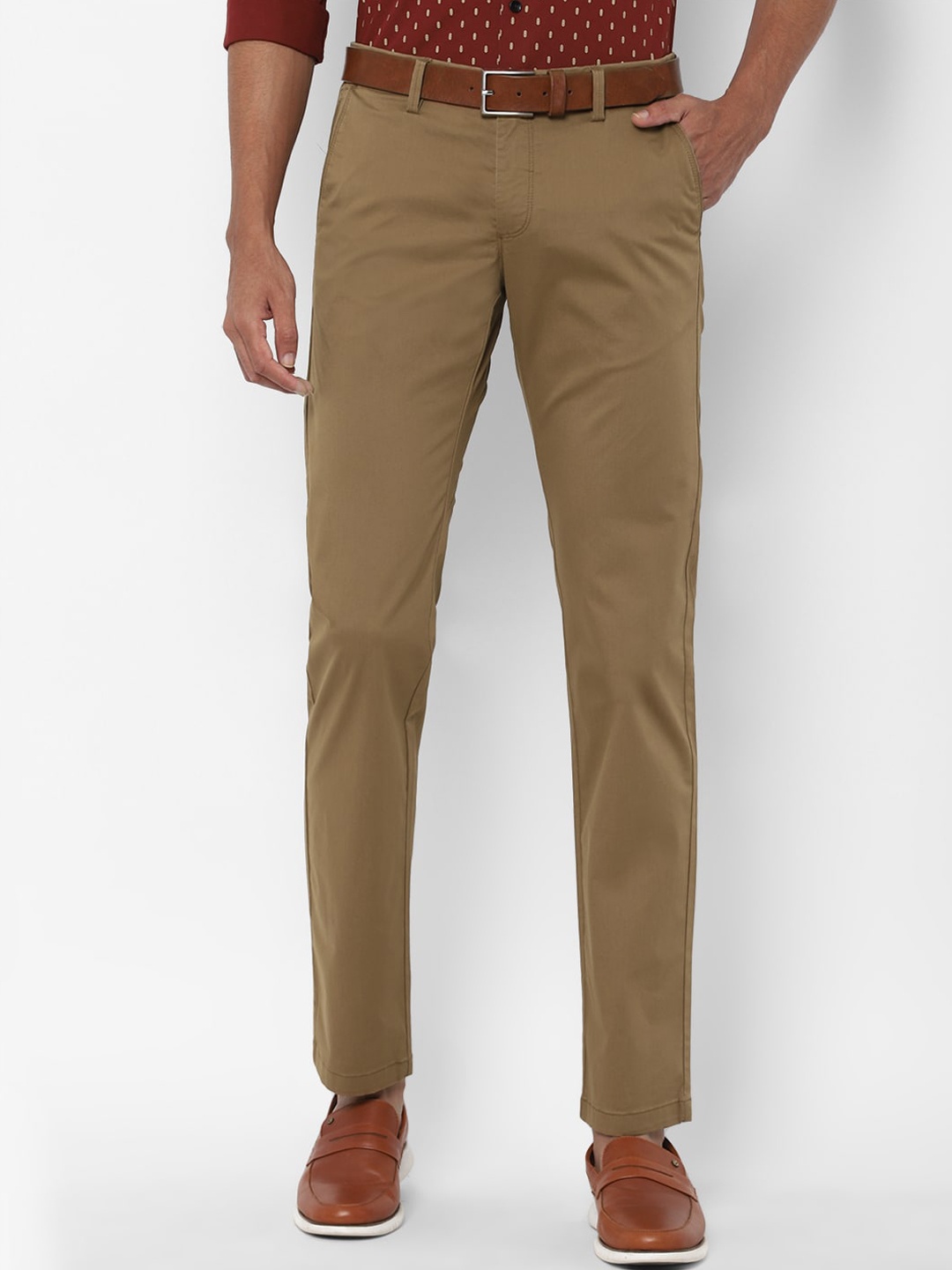 

Allen Solly Men Brown Slim Fit Trousers