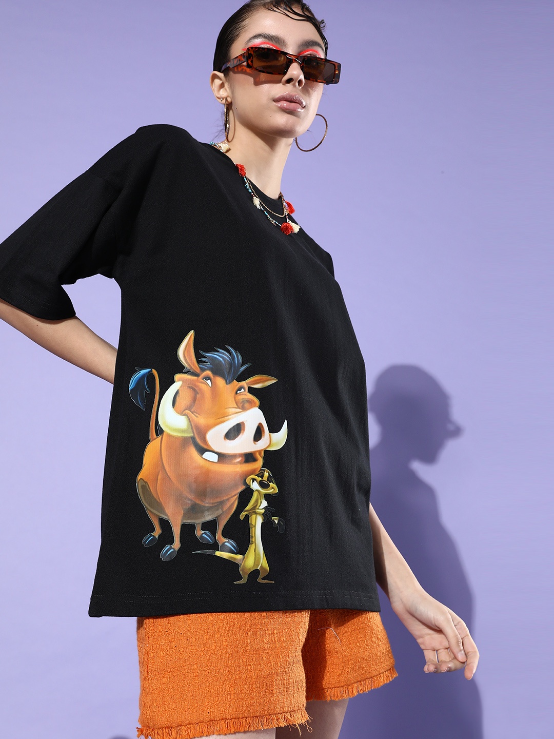 

Stylecast X Hersheinbox Women Stunning Black Graphic Joyful Conversation Tshirt