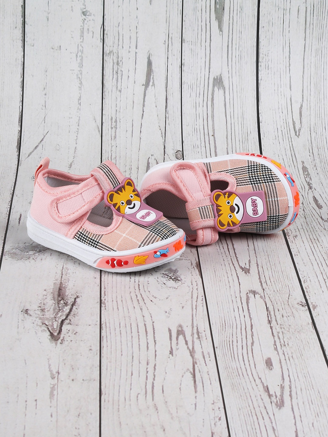 

Jazzy Juniors Unisex Kids Pink Printed Slip-On Sneakers
