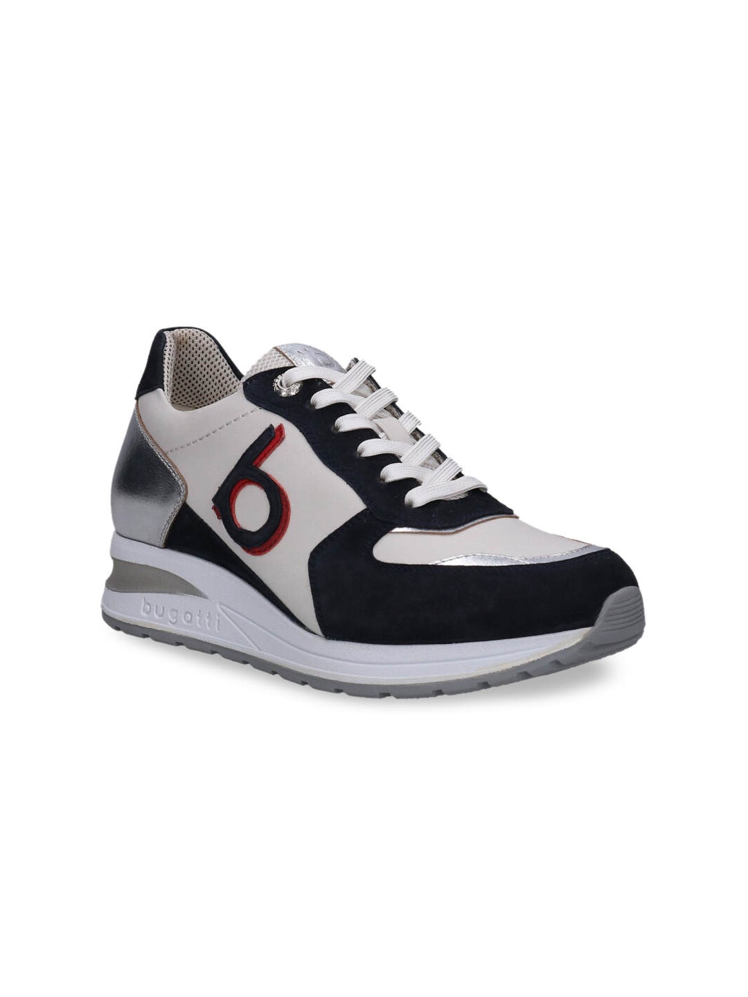 

Bugatti Venice Women Blue Colourblocked Suede Sneakers