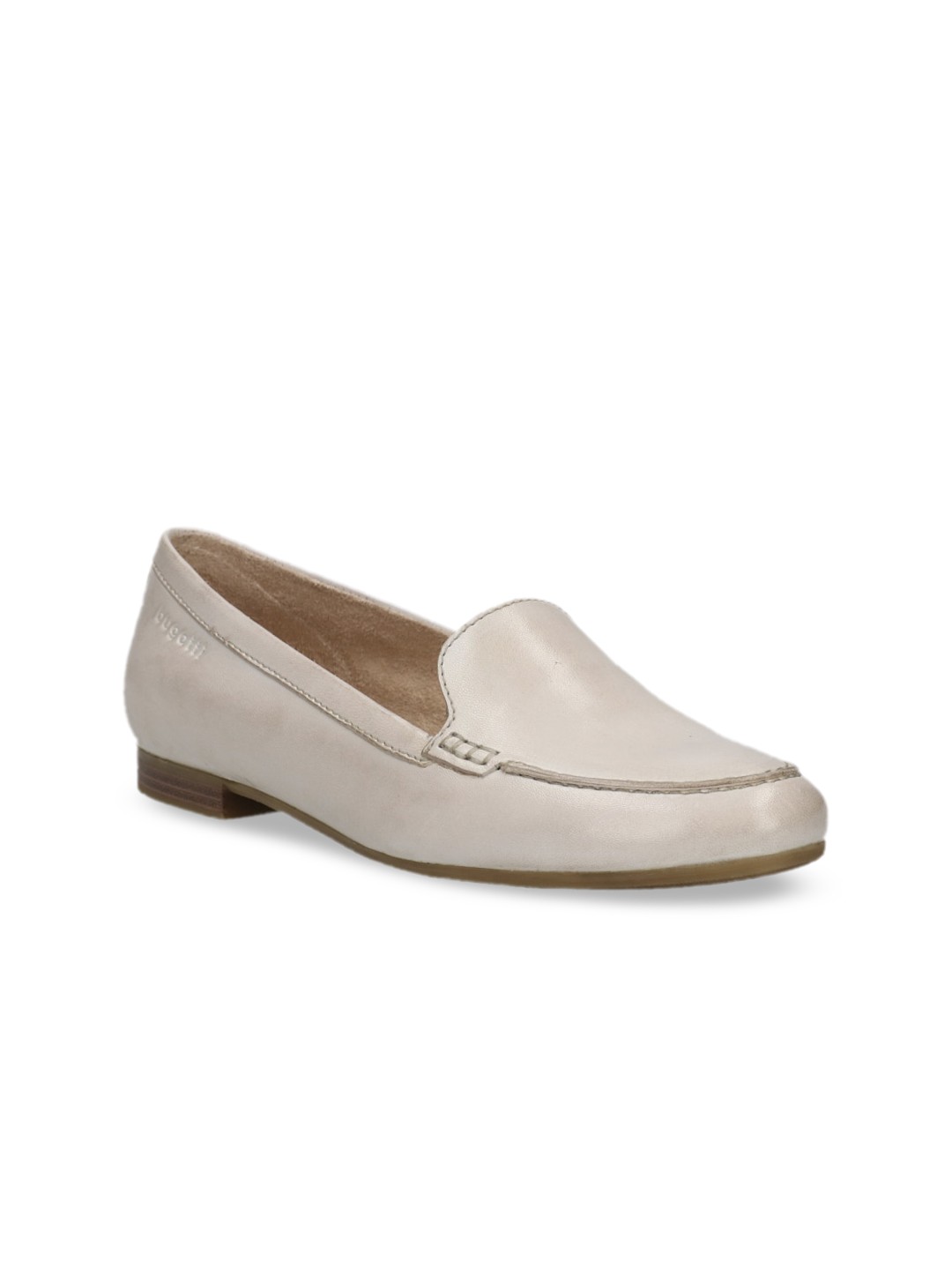 

Bugatti Women Grey Colourblocked Leather Slip-On Sneakers