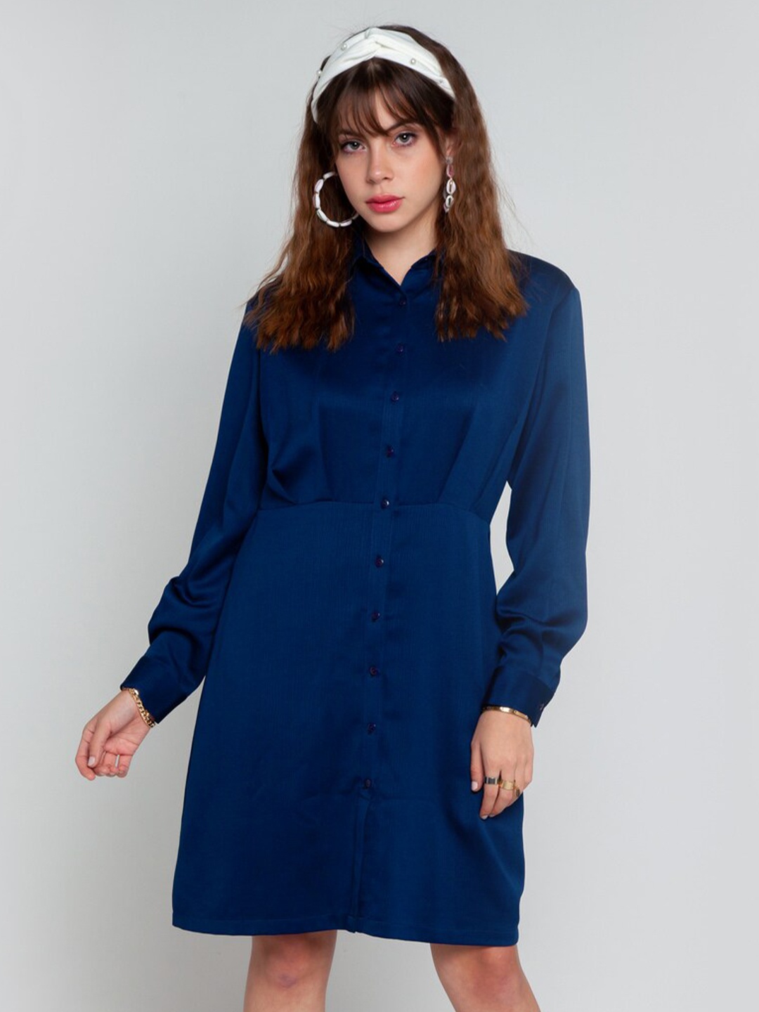 

Zink London Blue Shirt Dress