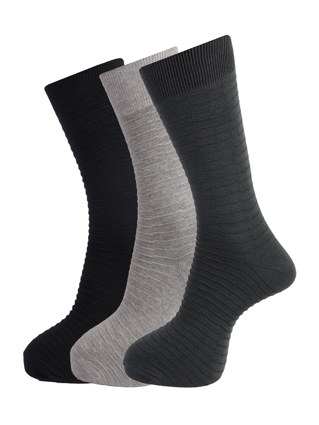 

Dollar Socks Men Pack of 3 Assorted Above Ankle Length Cotton Socks
