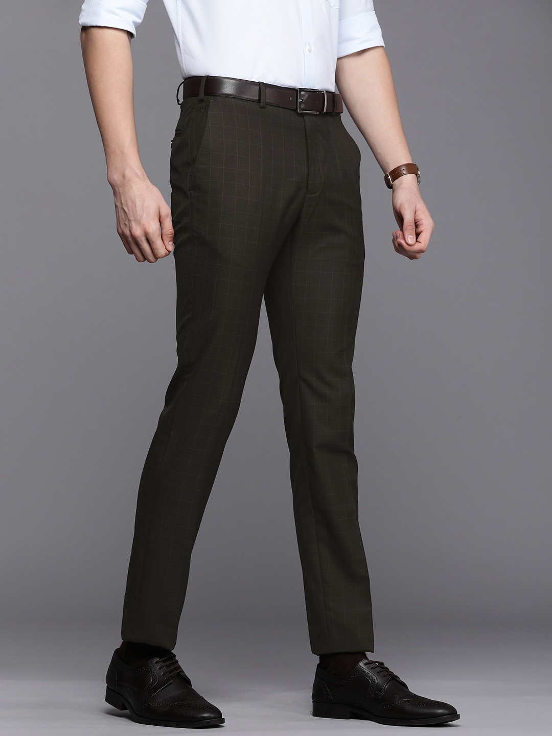 

Raymond Men Black Slim Fit Trousers