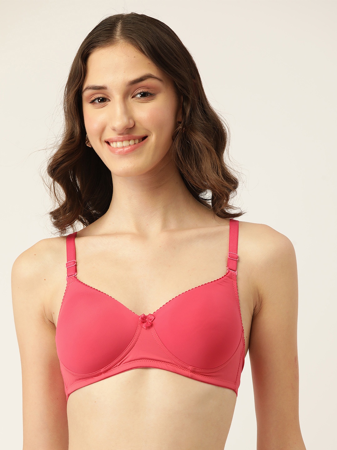 

DressBerry Pink Lightly Padded T-Shirt Bra