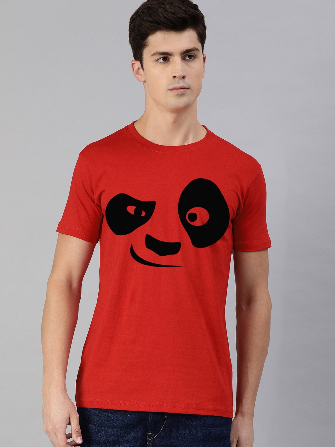 

UNSULLY Men Red Printed Dri-FIT Applique T-shirt