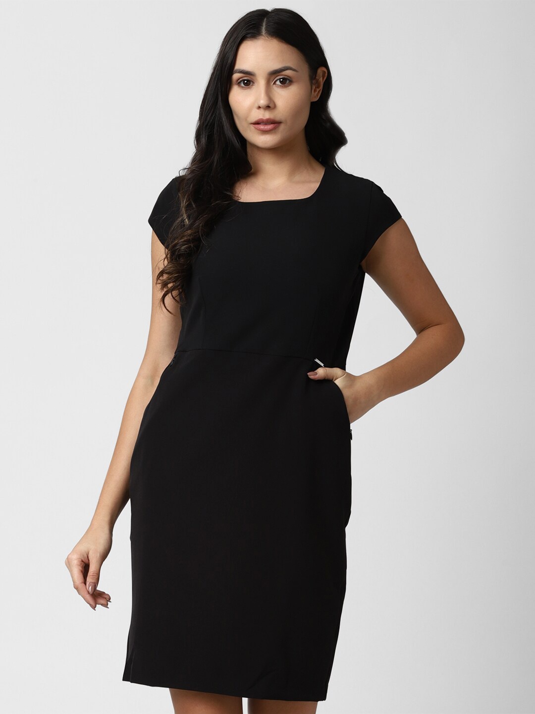 

Van Heusen Woman Black Sheath Dress