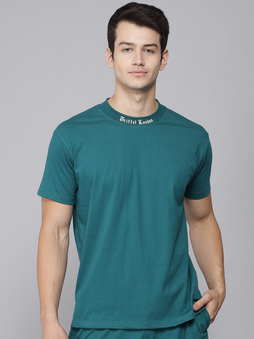 

GRIFFEL Men Green T-shirt