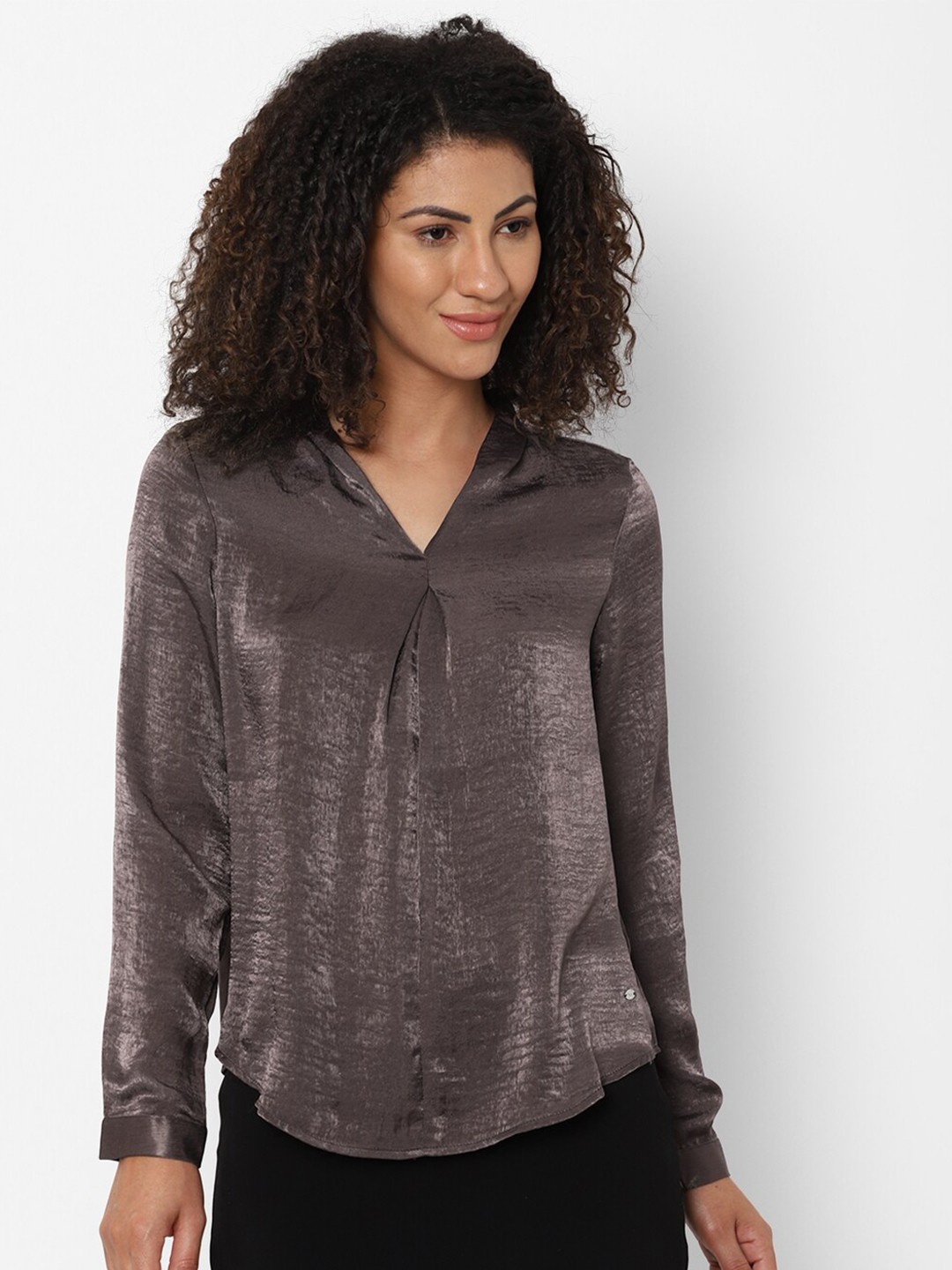 

Allen Solly Woman Women Brown Regular Top