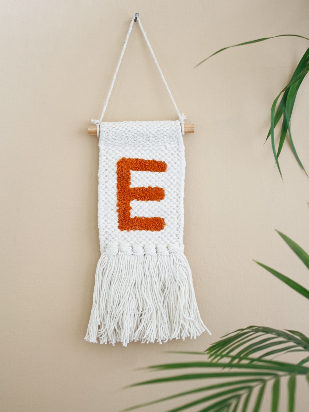 

The Wishing Chair Off-White & Red Embroidered Mini Wall Hanging Decor