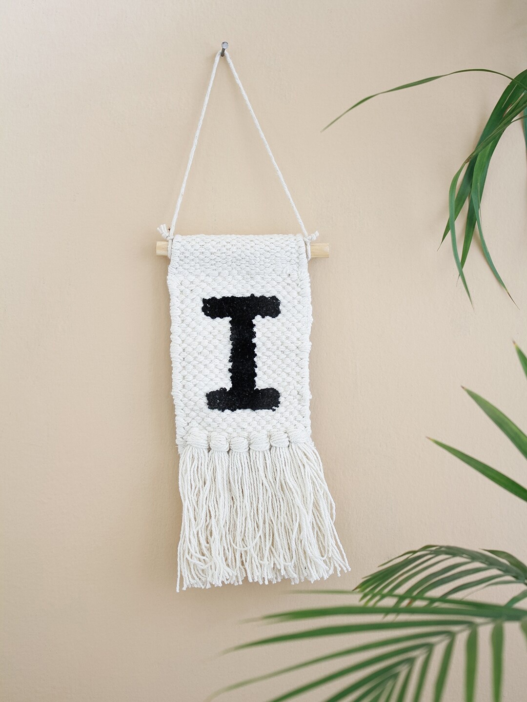 

The Wishing Chair Off-White & Black Monogram Mini Wall Hanging
