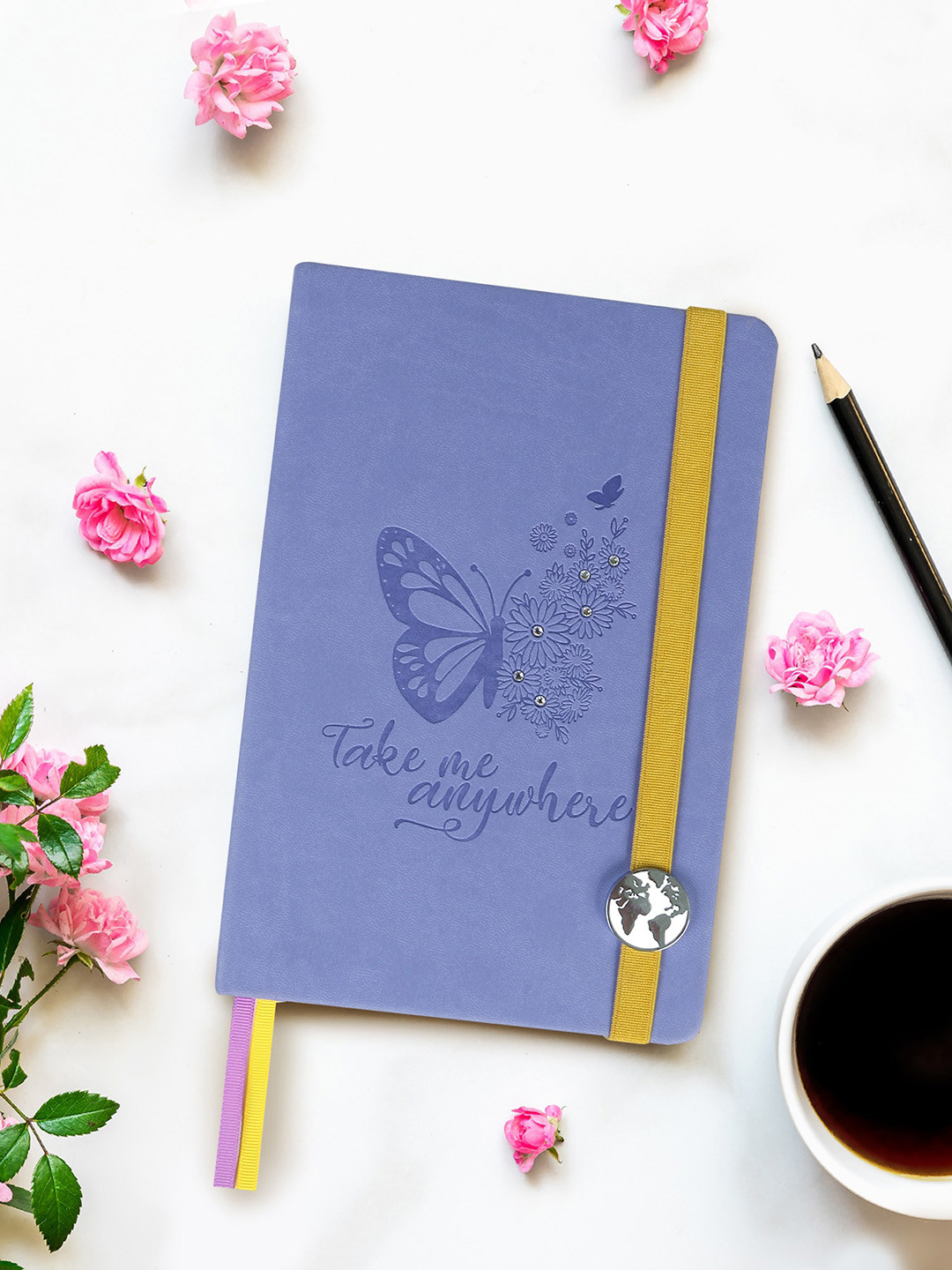 

Doodle Lavender Printed Notebook