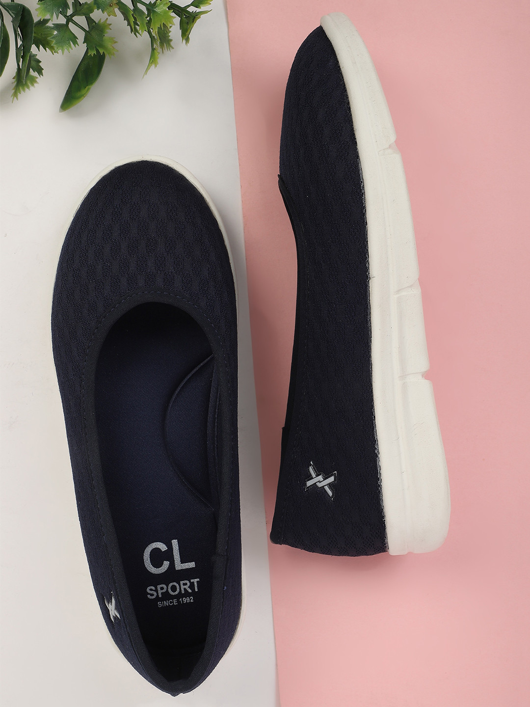 

Carlton London sports Women Navy Blue Printed Ballerinas Flats