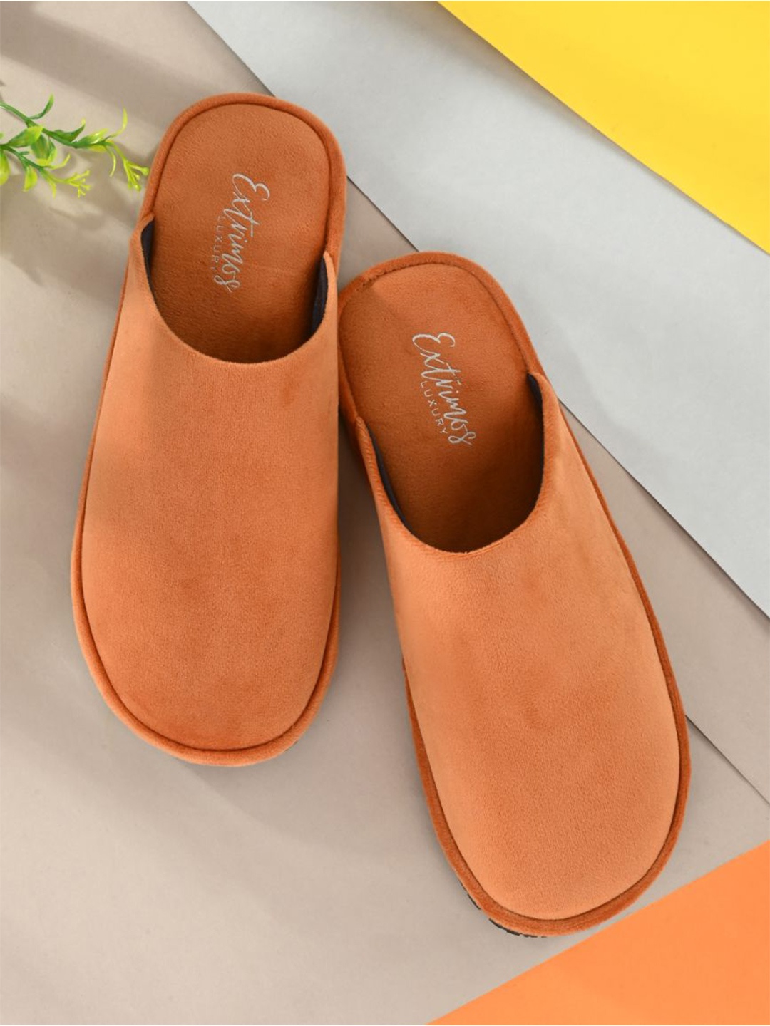 

EXTRIMOS Men Orange Room Slippers