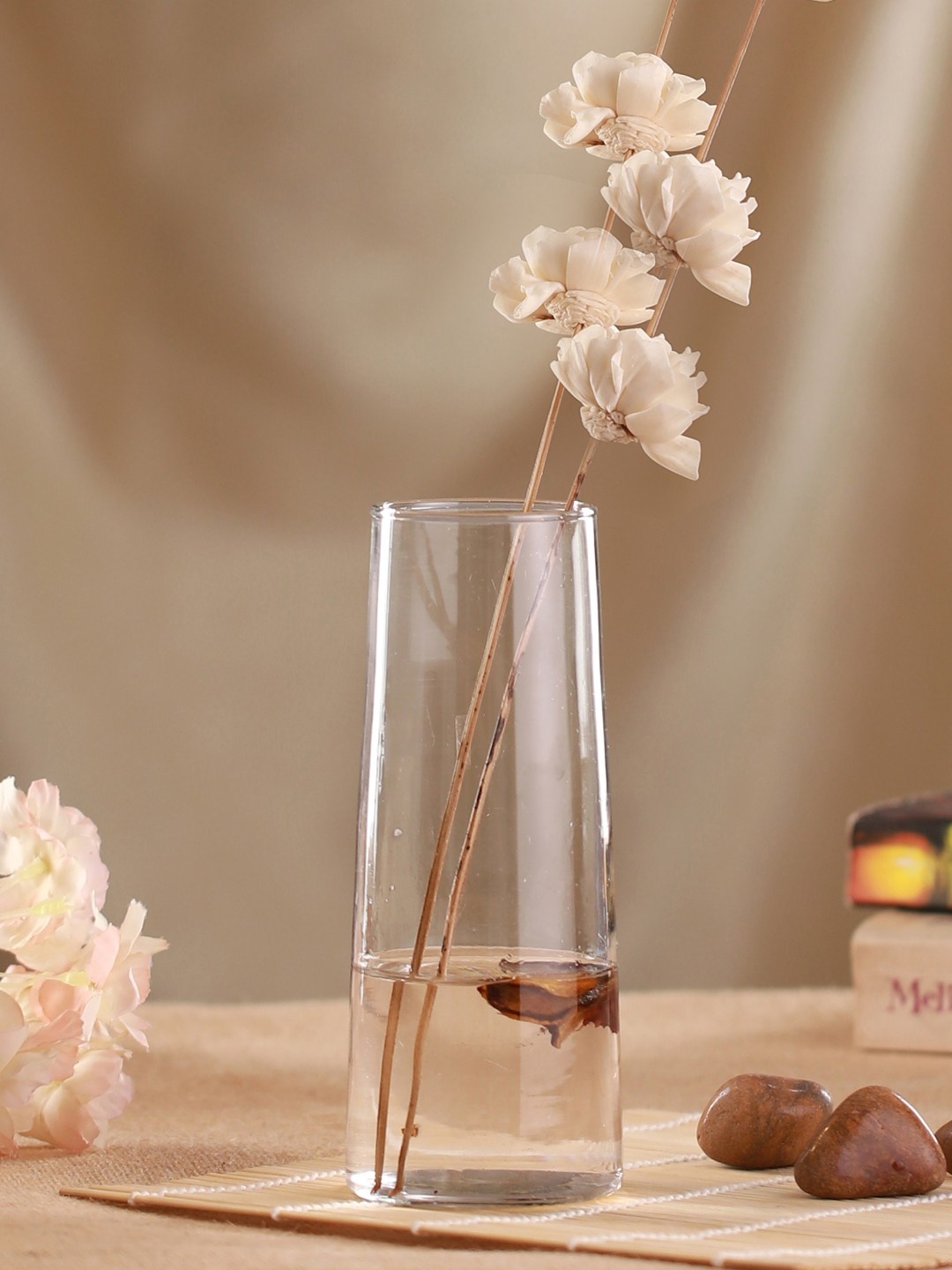 

TIED RIBBONS Transparent Solid Glass Vase
