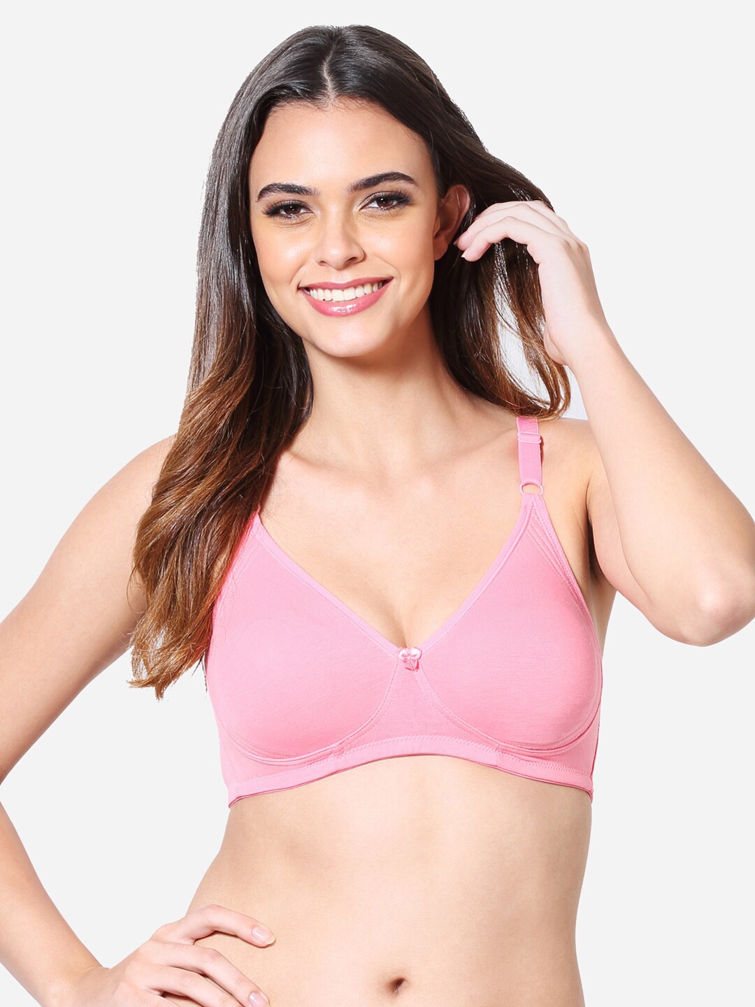 

VStar Pink Lightly Non Padded Seamless T-Shirt Bra