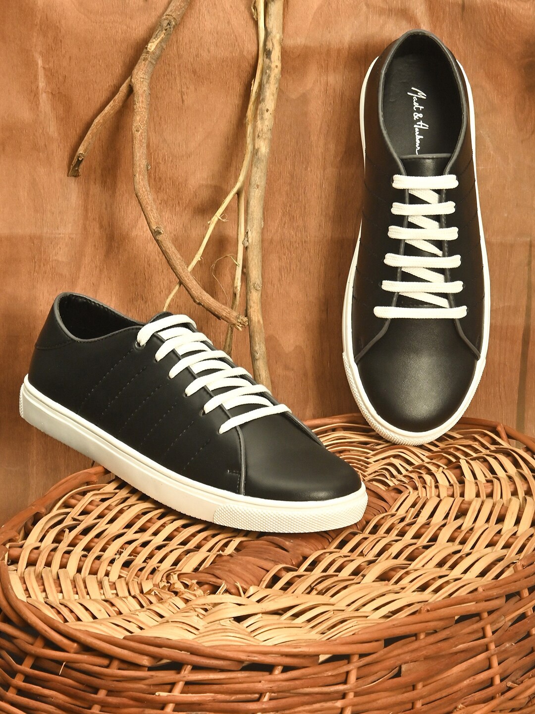 

Mast & Harbour Men Black Sneakers