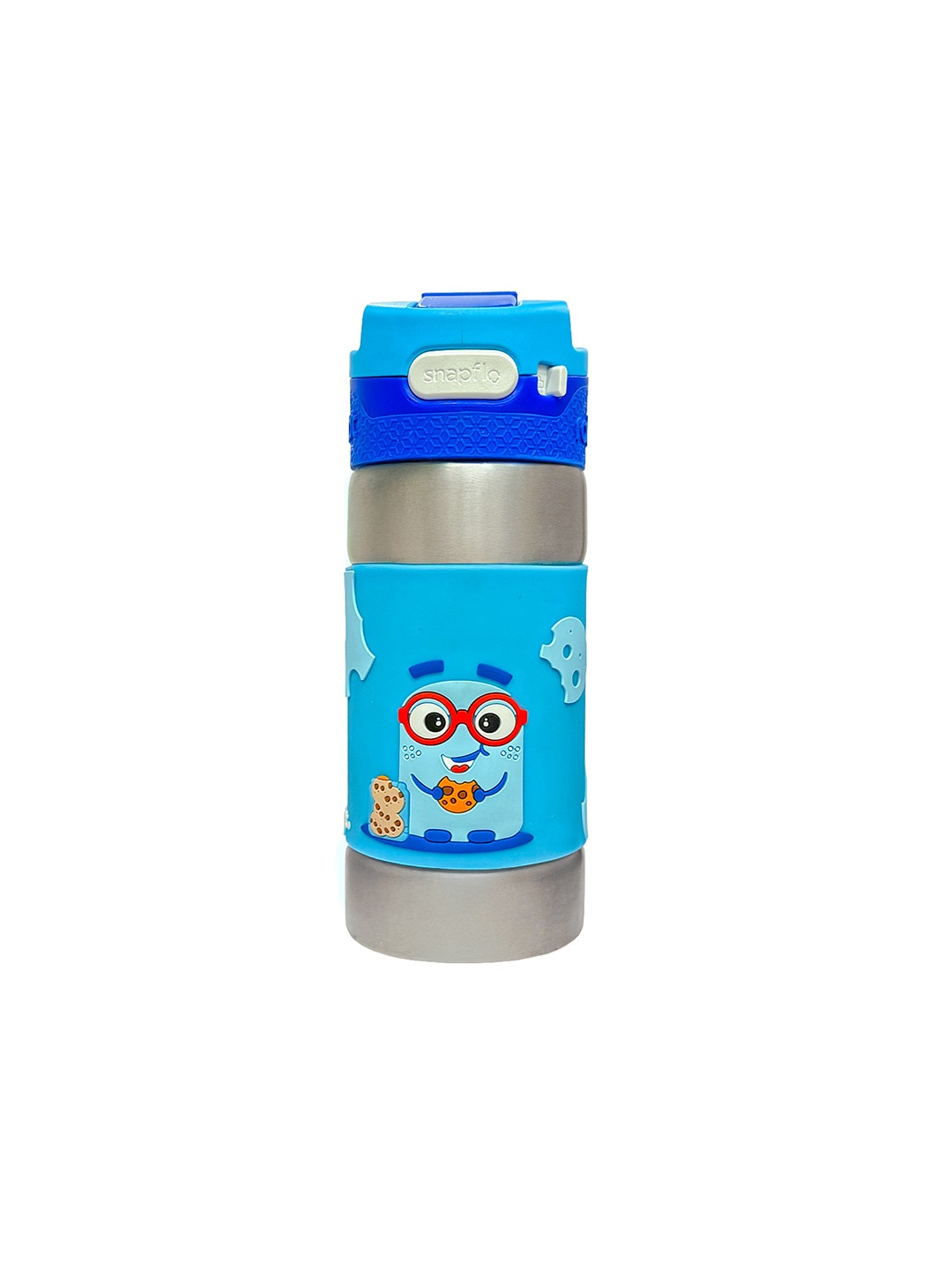 

Rabitat Boys Blue & Silver Stainless Steel Water Bottle