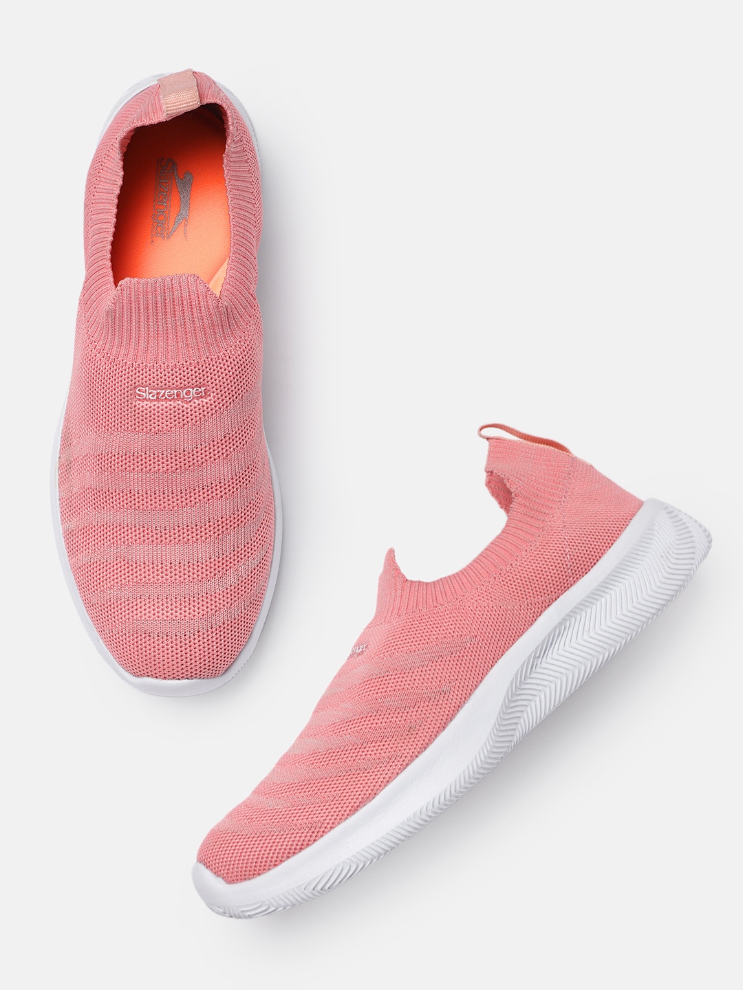 

Slazenger Women Pink Solid Running Shoes