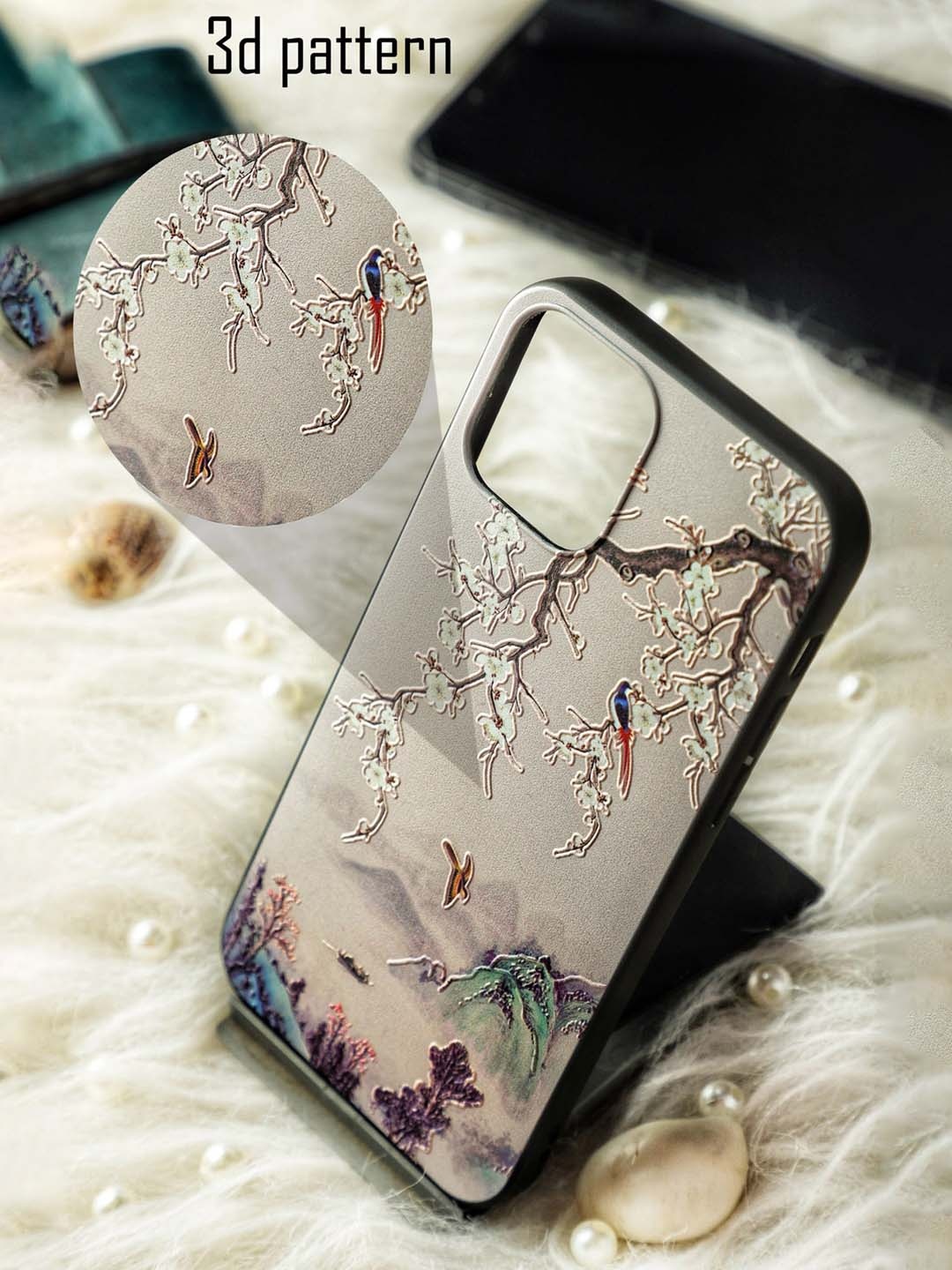 

DOOBNOOB Purple Spring & Summer 3D Printed Apple iPhone 13 Back Case
