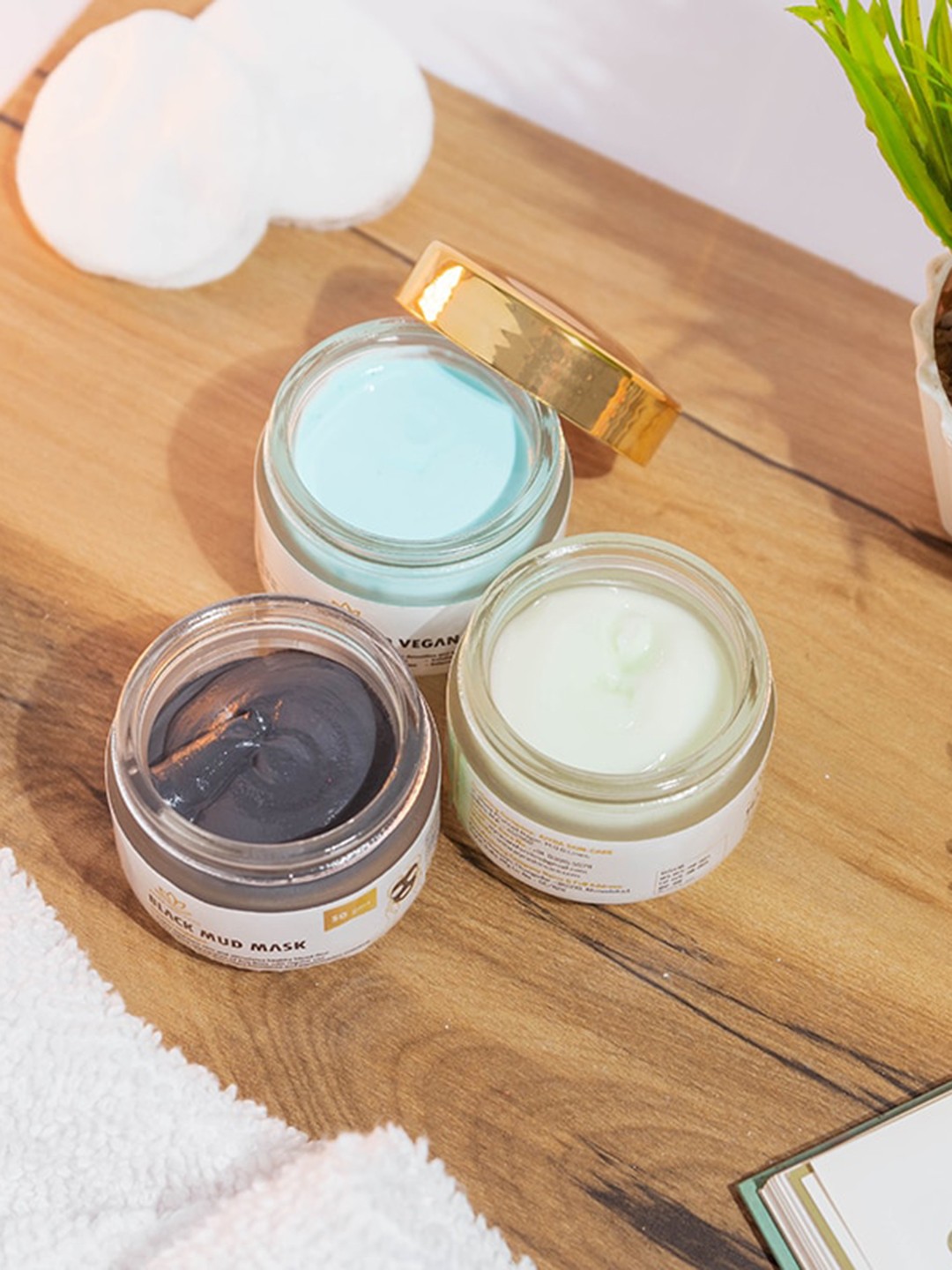 

AIYRA SKIN CARE The Mask Pack - Vegan Mask - Mud Mask - Moisturizer - 50g each, White