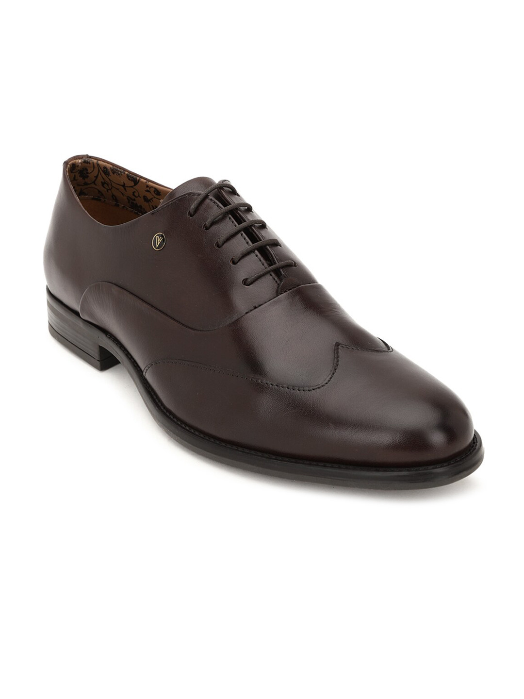 

Van Heusen Men Coffee Brown Solid Formal Oxfords