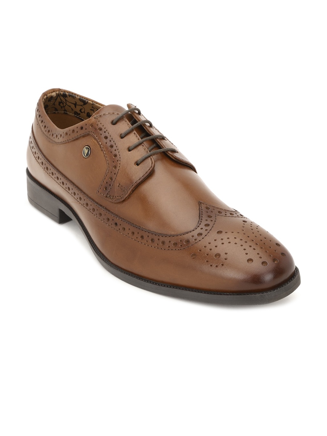 

Van Heusen Men Brown Solid Leather Formal Shoes