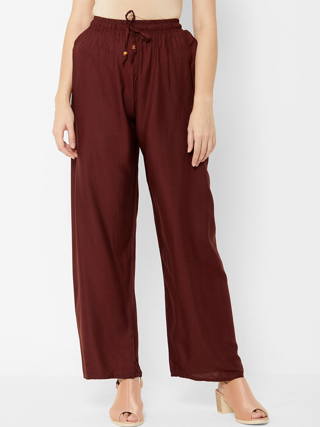 

ZOLA Women Brown Loose Fit Trousers