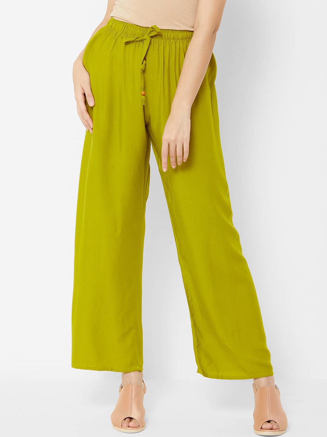 

ZOLA Women Green Loose Fit Trousers