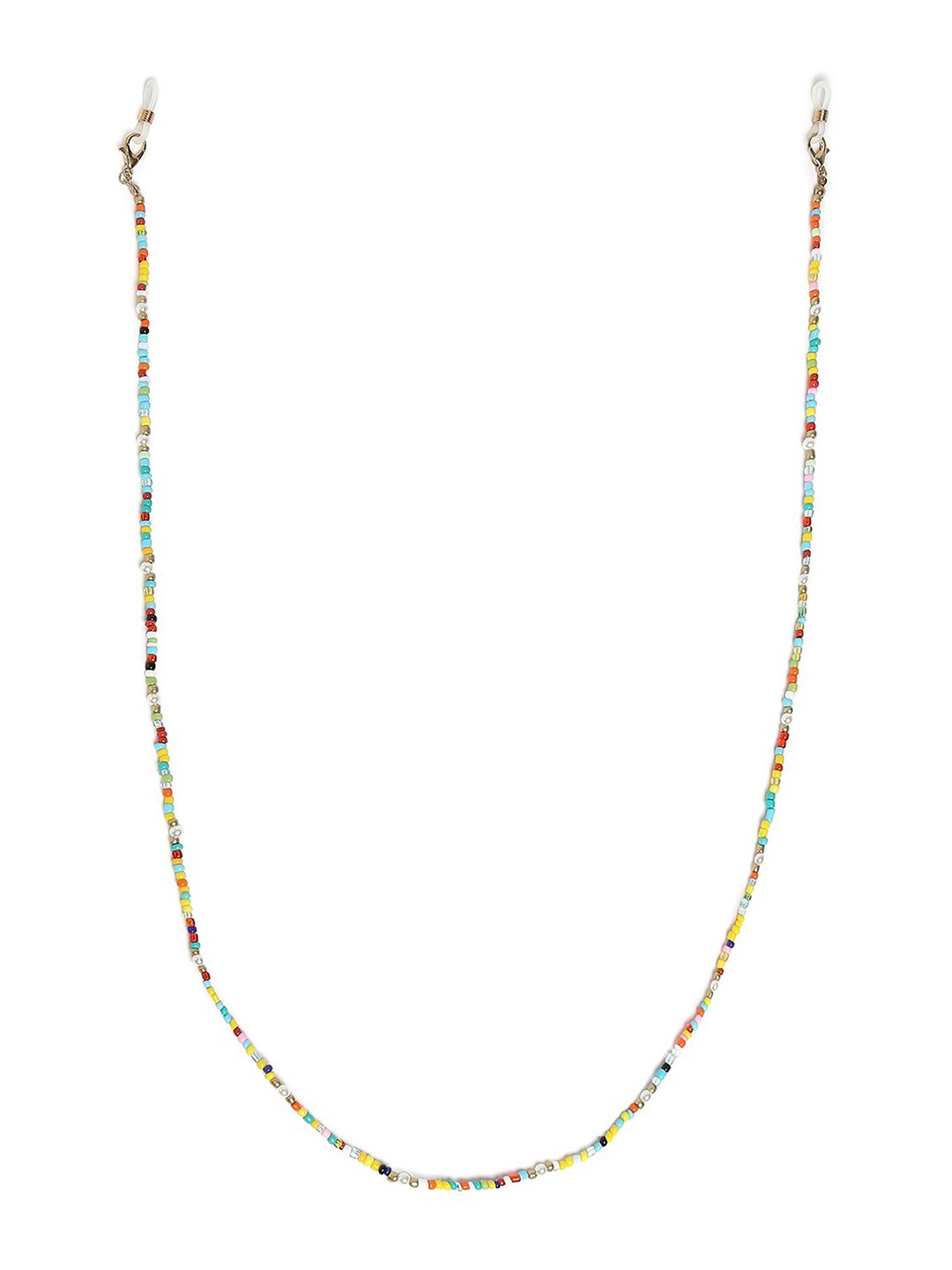 

20Dresses Women Multicoloured Beaded Love Mask Chain, Multi