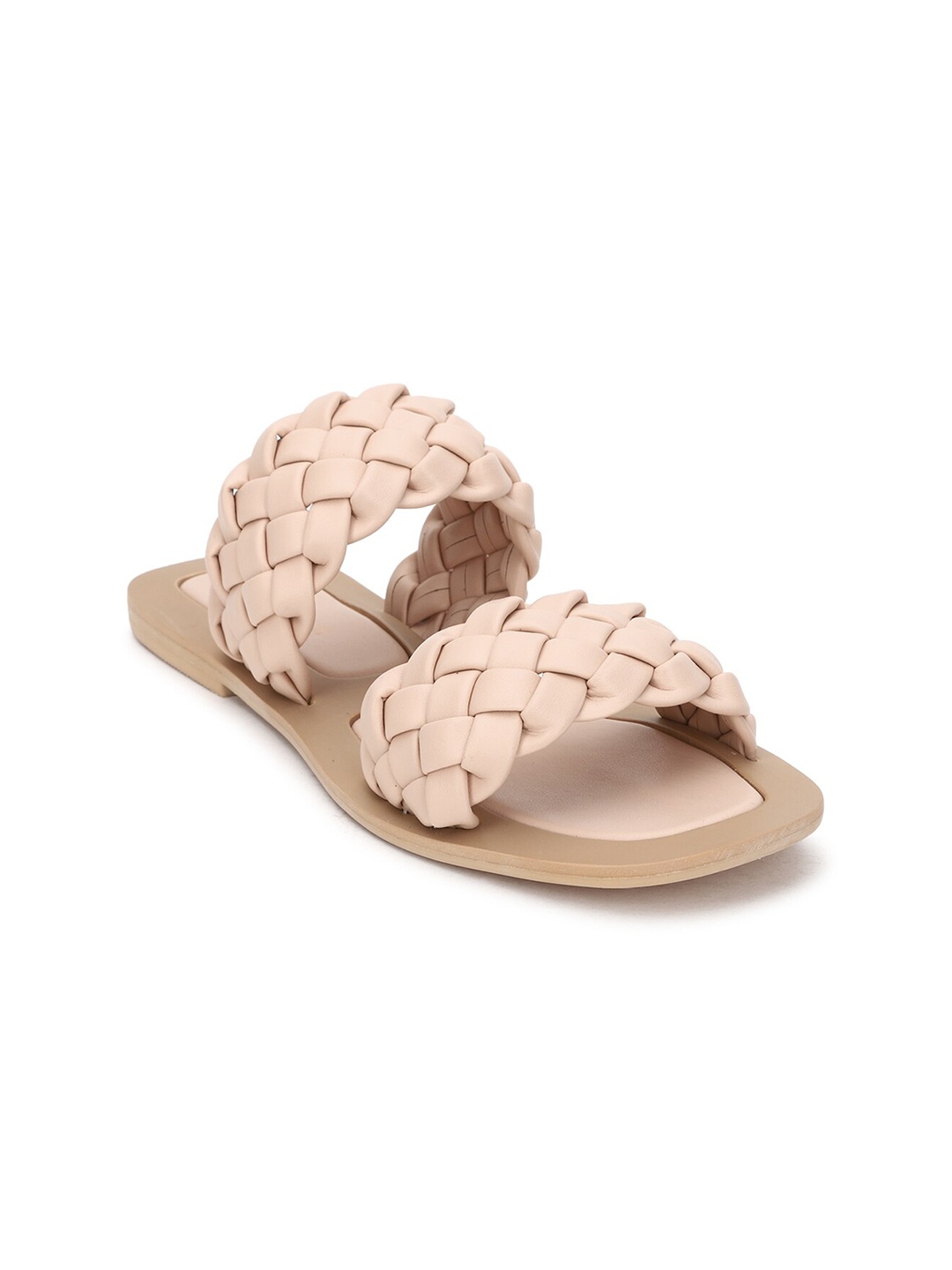 

Allen Solly Woman Women Peach-Coloured Open Toe Flats