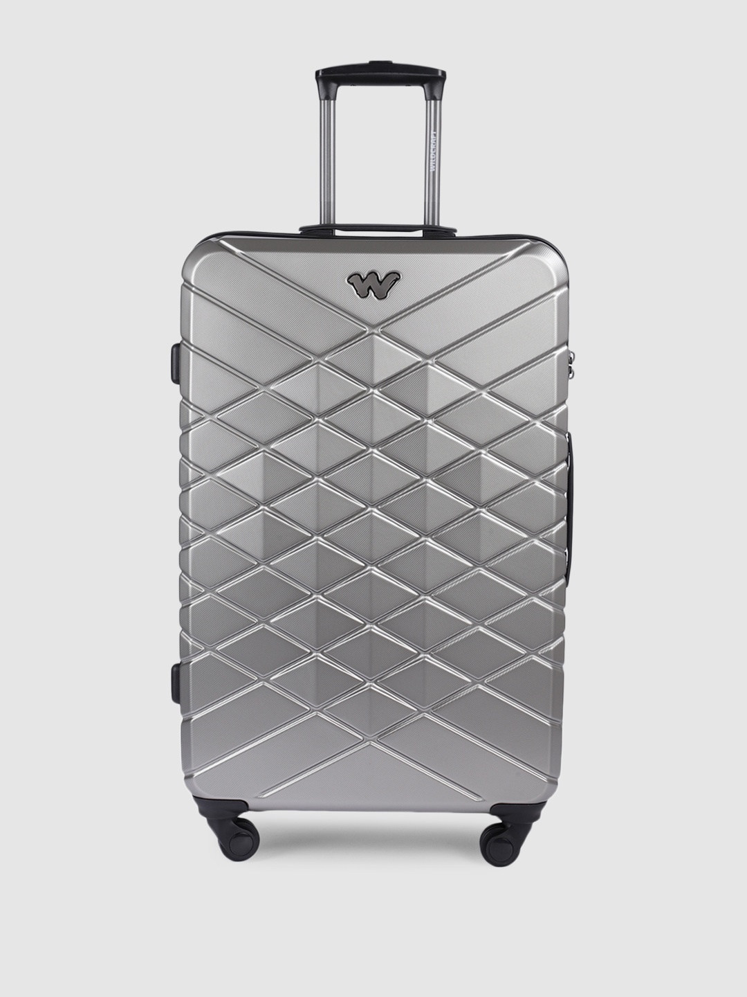 

Wildcraft Saiph Textured Saiph Large Trolley Suitcase, Champagne