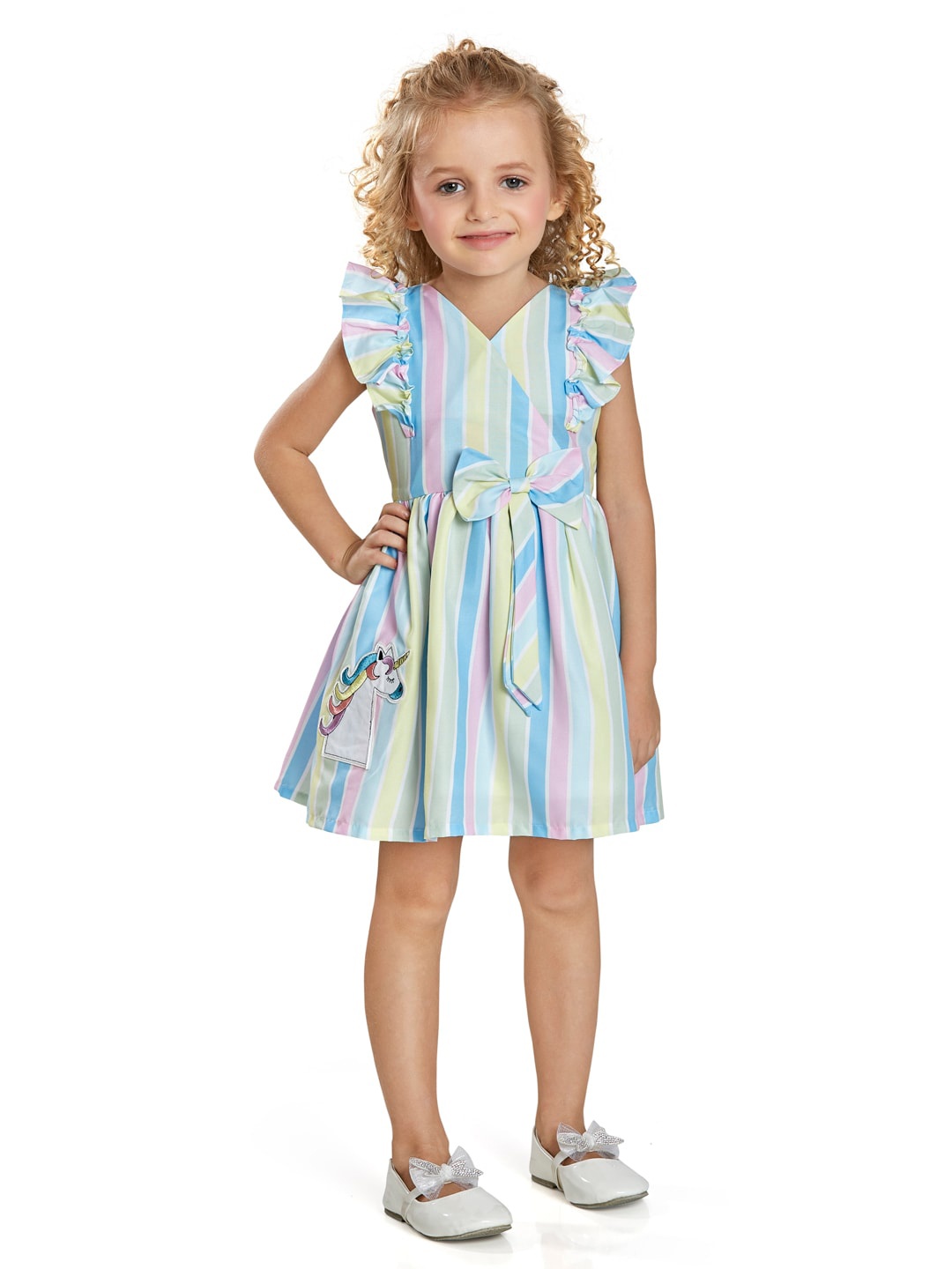 

Peppermint Blue Striped Dress