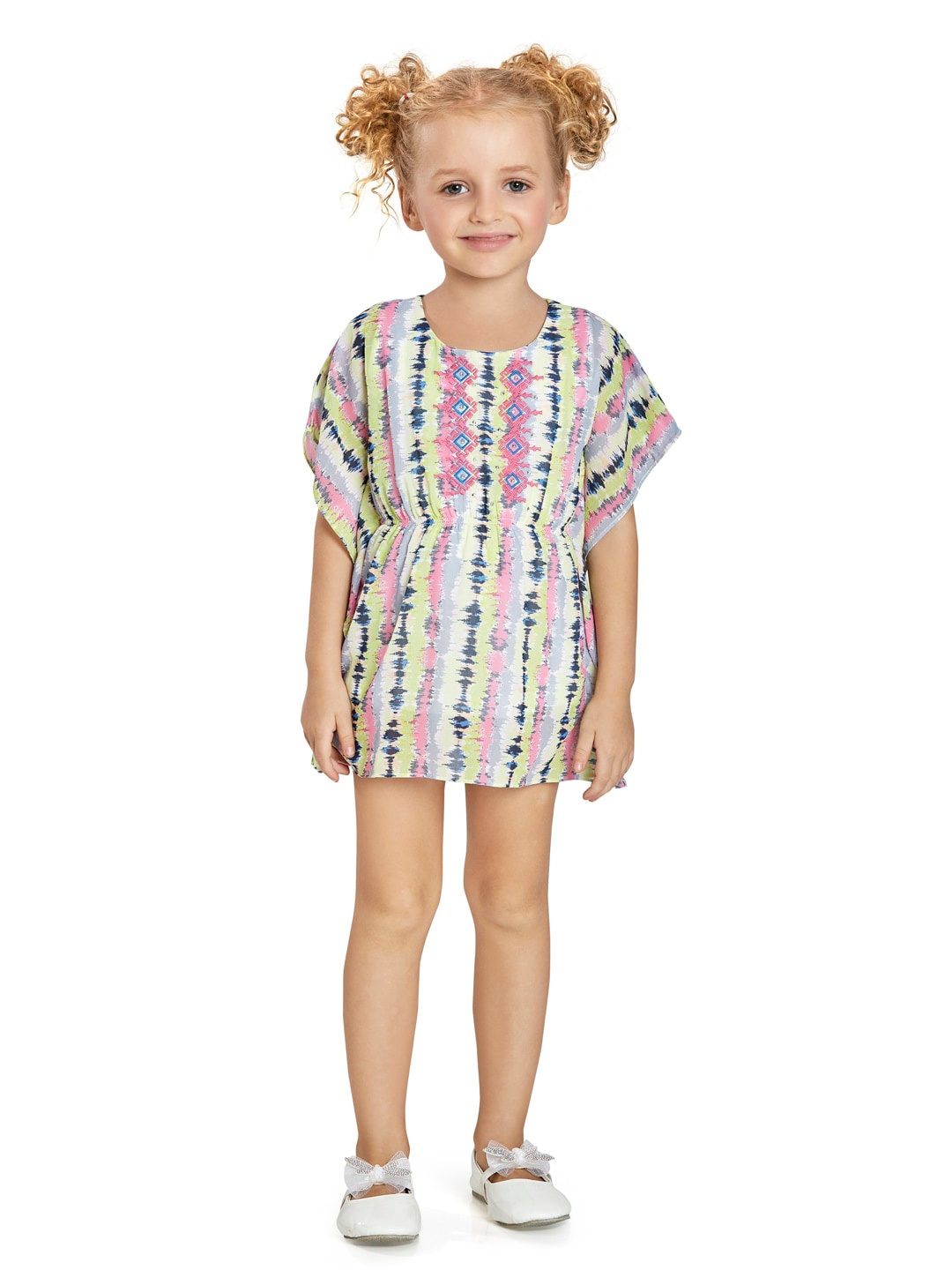 

Peppermint Multicoloured Chiffon A-Line Dress, Multi