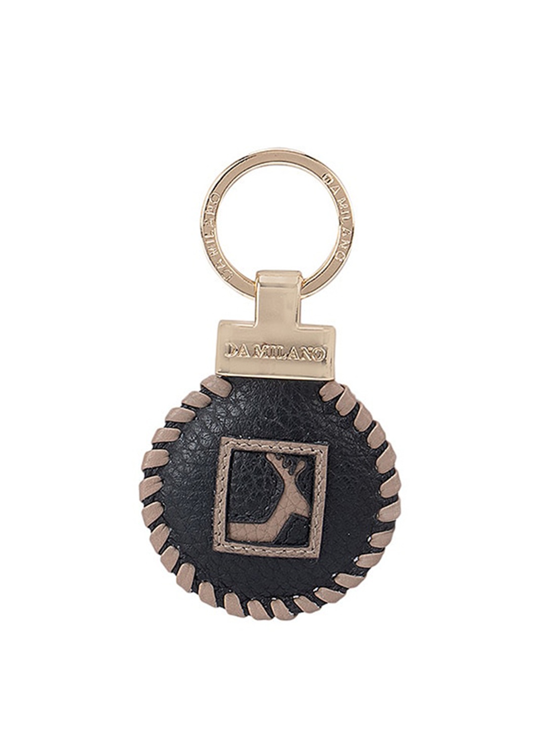

Da Milano Black Leather Key Chain