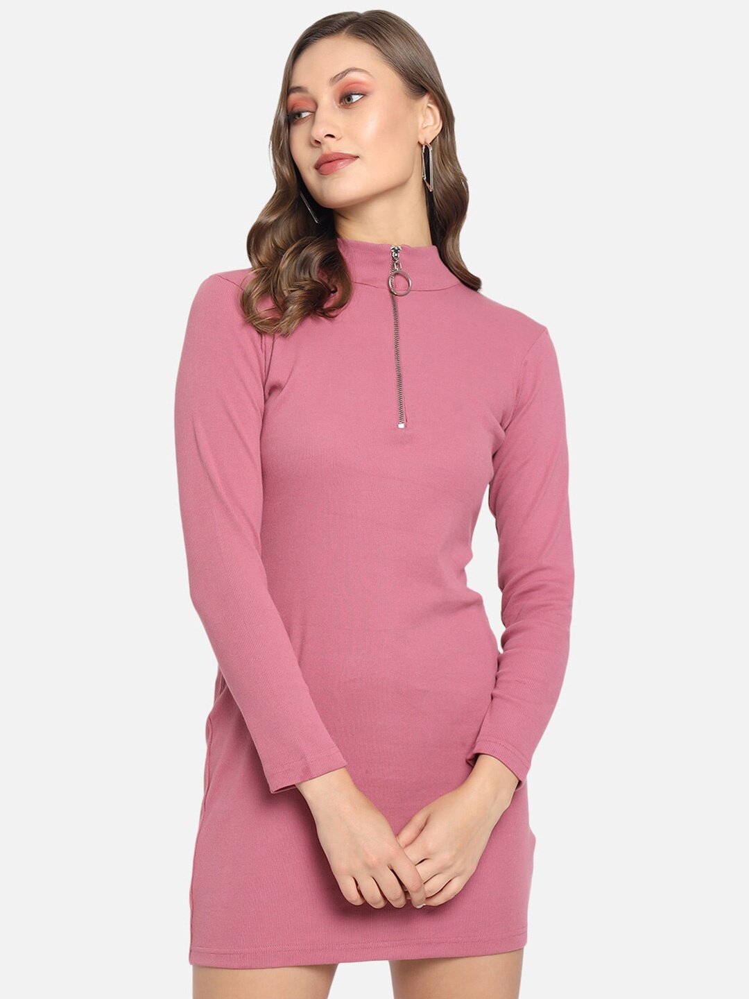 

Trend Arrest Pink Bodycon Mini Dress