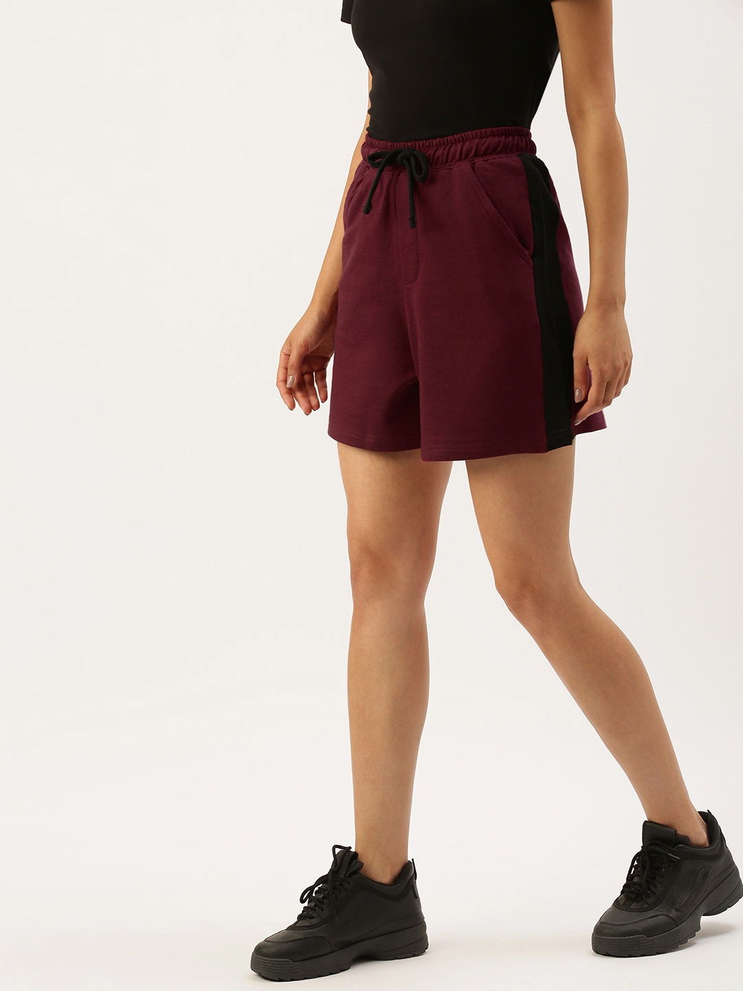 

ARISE Women Maroon Hot Pants Shorts