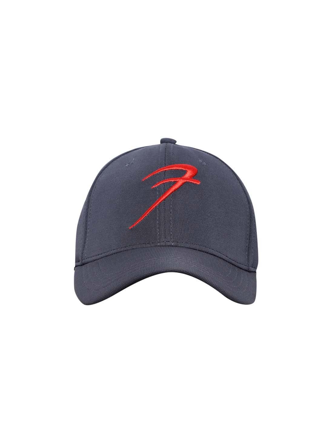 

FUAARK Unisex Grey & Red Embroidered Baseball Cap