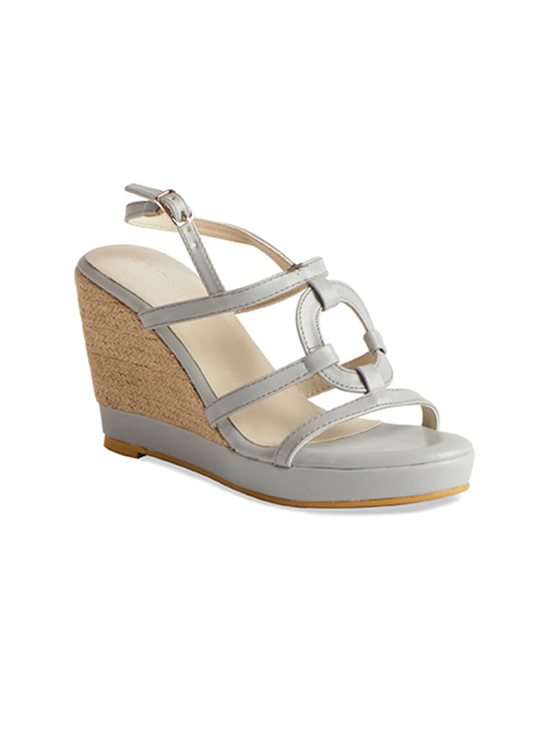 

ERIDANI Grey Wedge Sandals