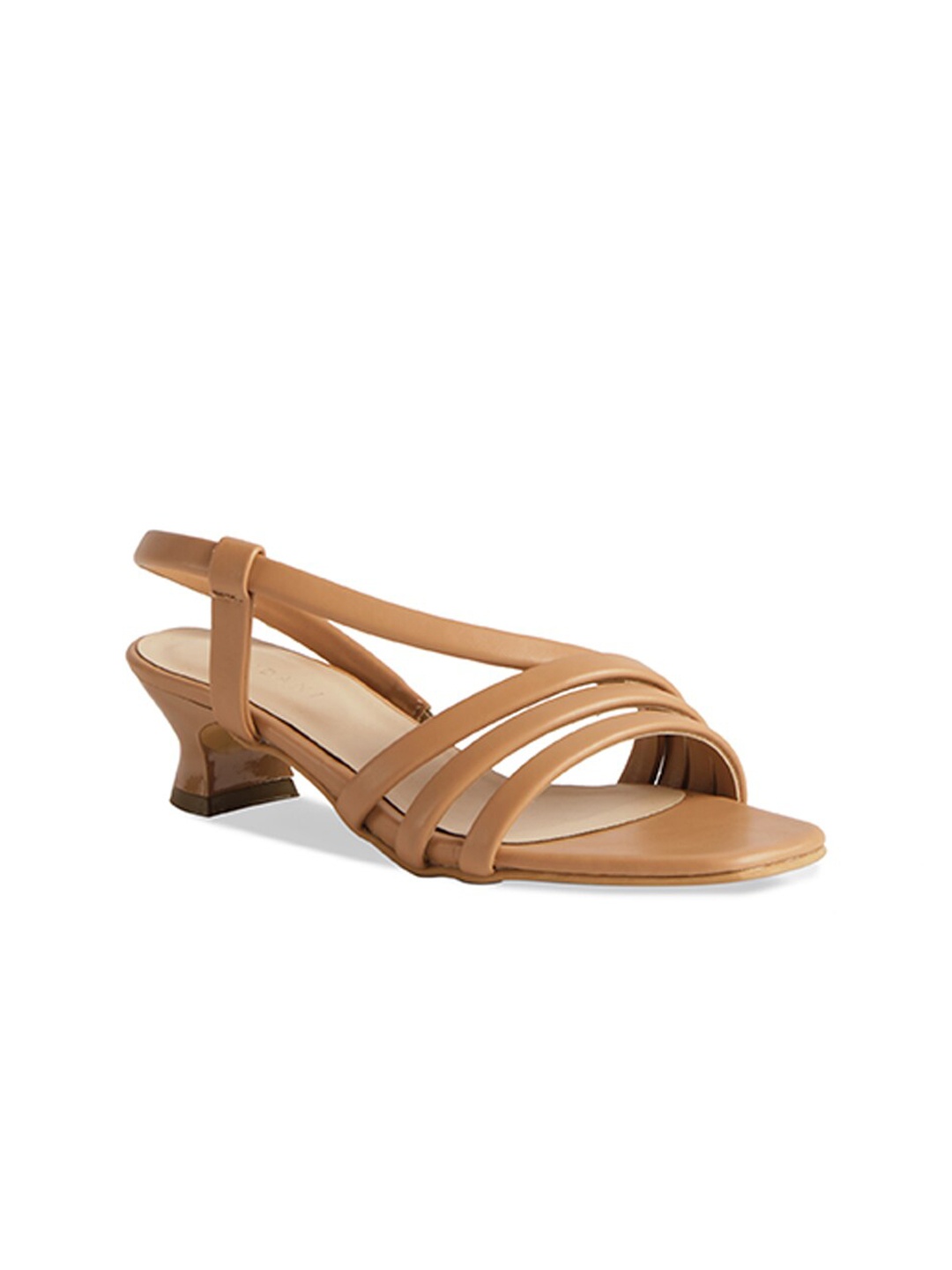 

ERIDANI Beige Kitten Sandals with Buckles