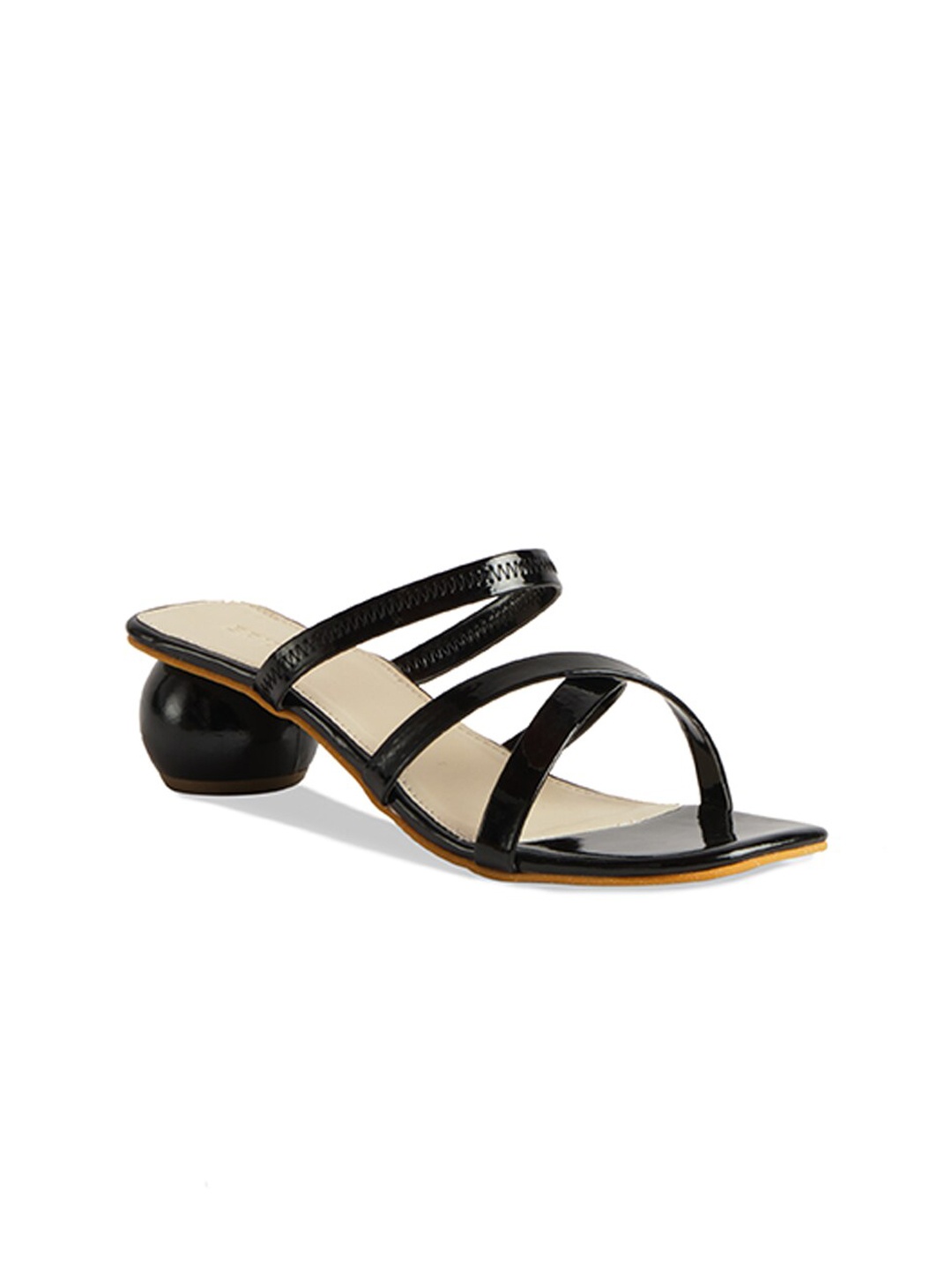 

ERIDANI Black Block Sandals