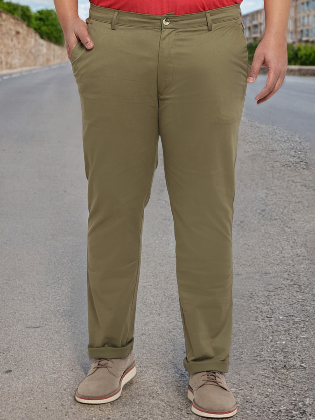 

Urbano Plus Men Green Trousers