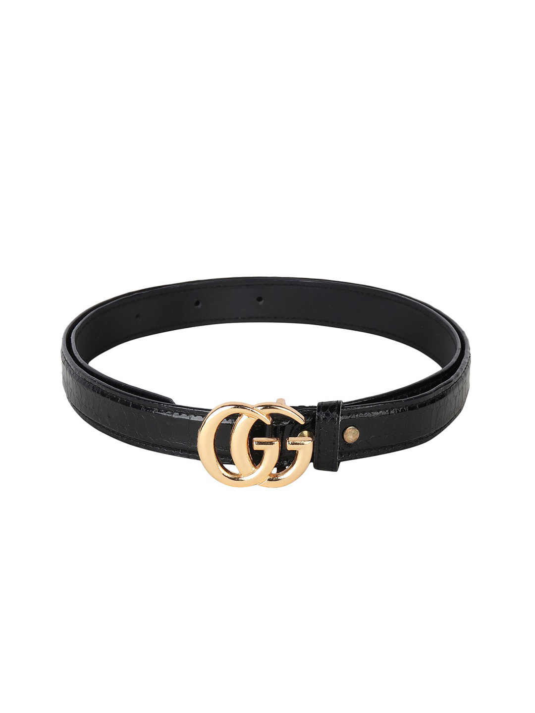 

Swiss Design Women Black PU Belt