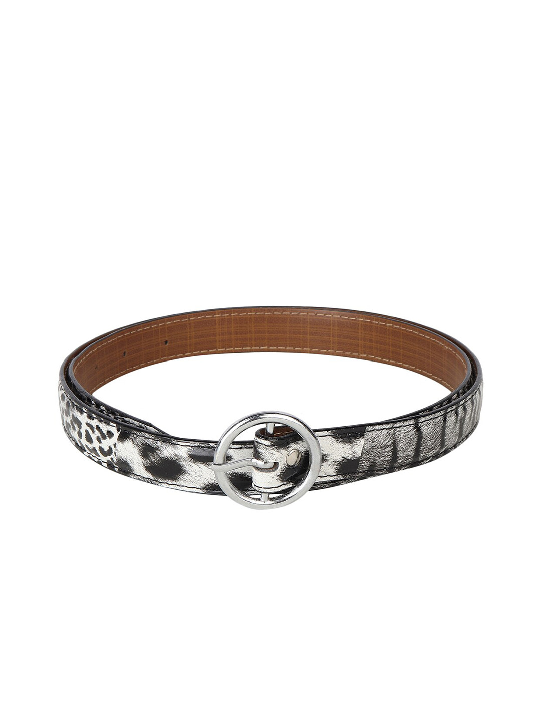 

Swiss Design Women Black Printed PU Belt