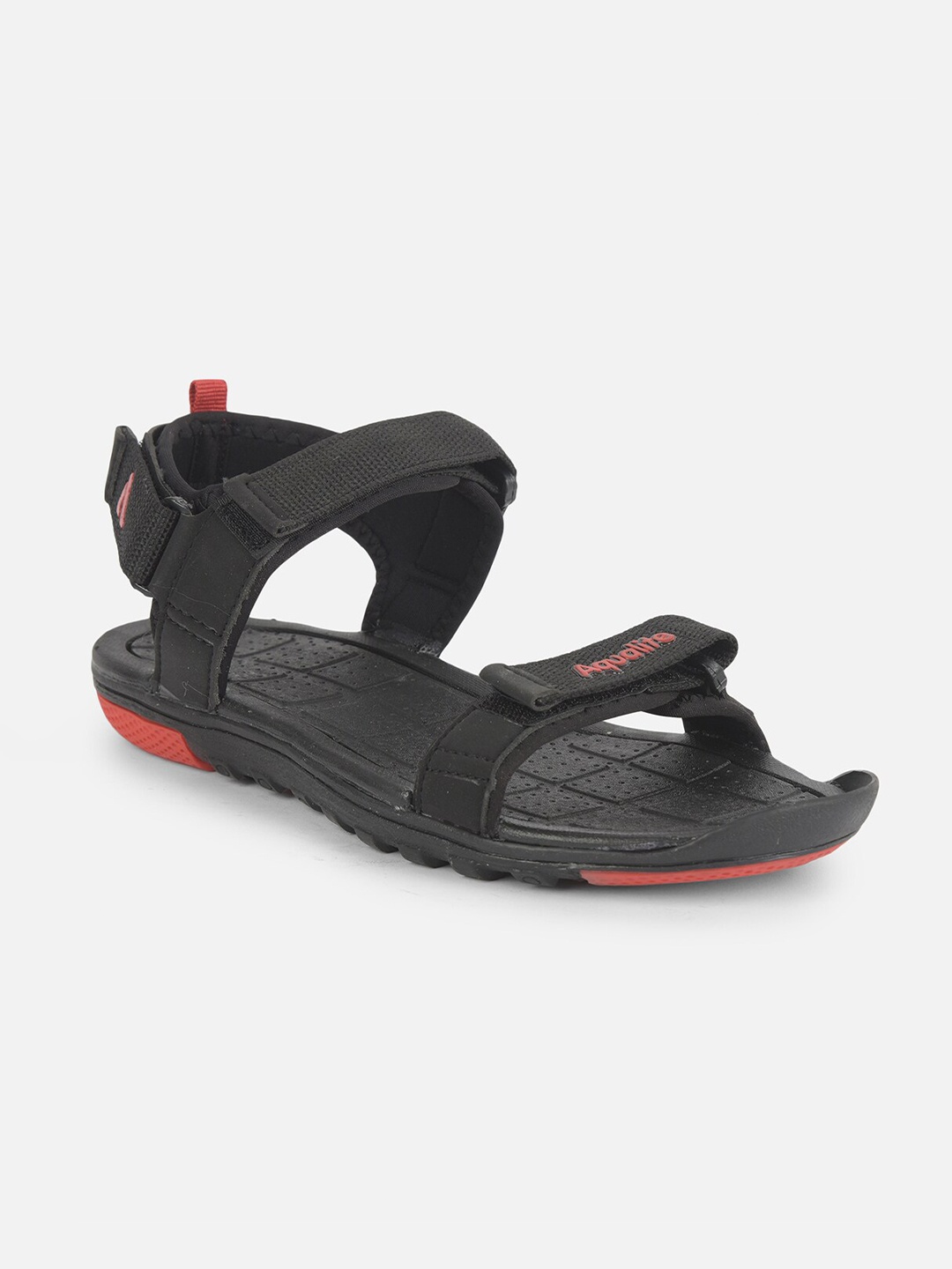 

Aqualite Men Black & Red Sports Sandals