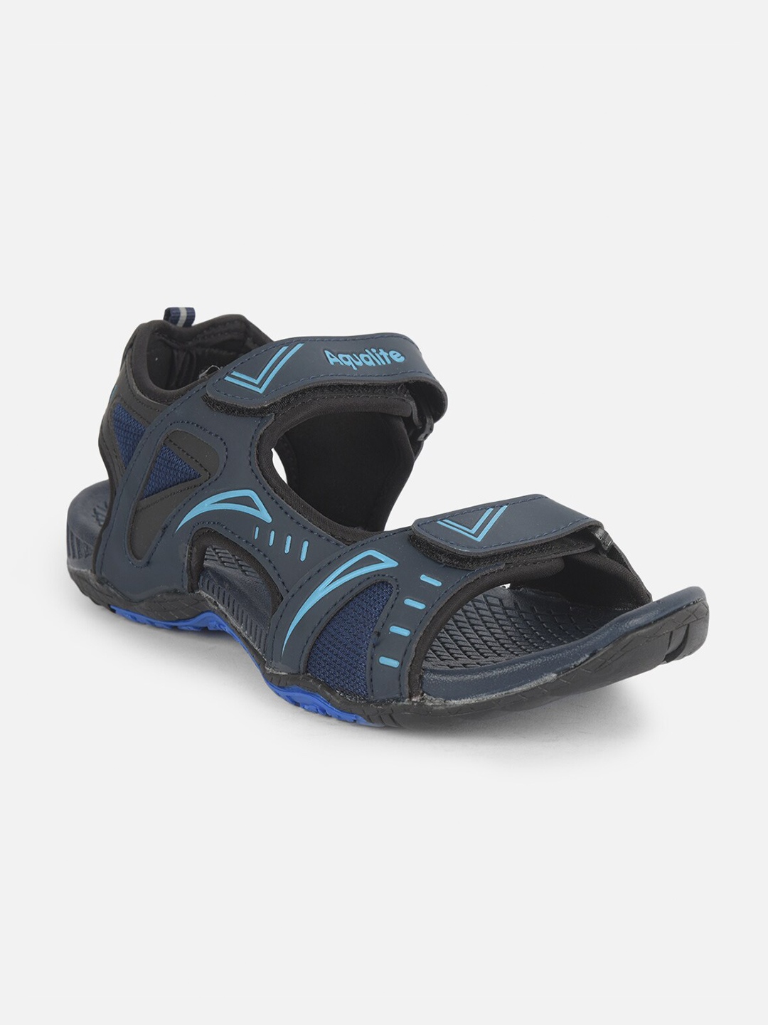 

Aqualite Men Navy Blue Comfort Sandals