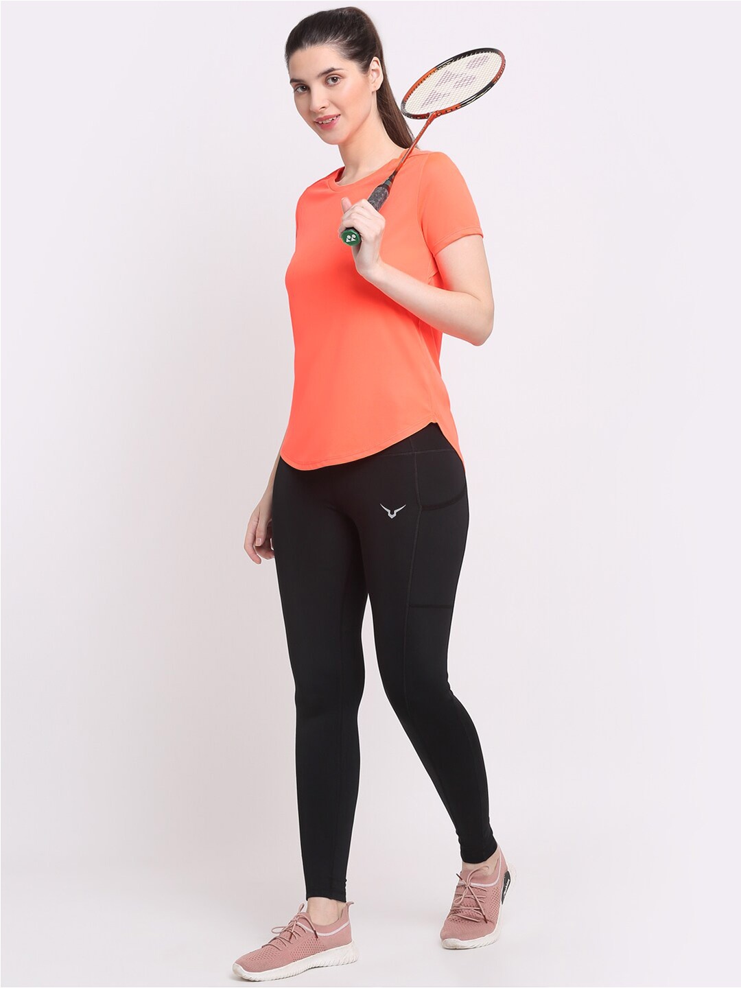 

Invincible Women Open Back Top, Orange