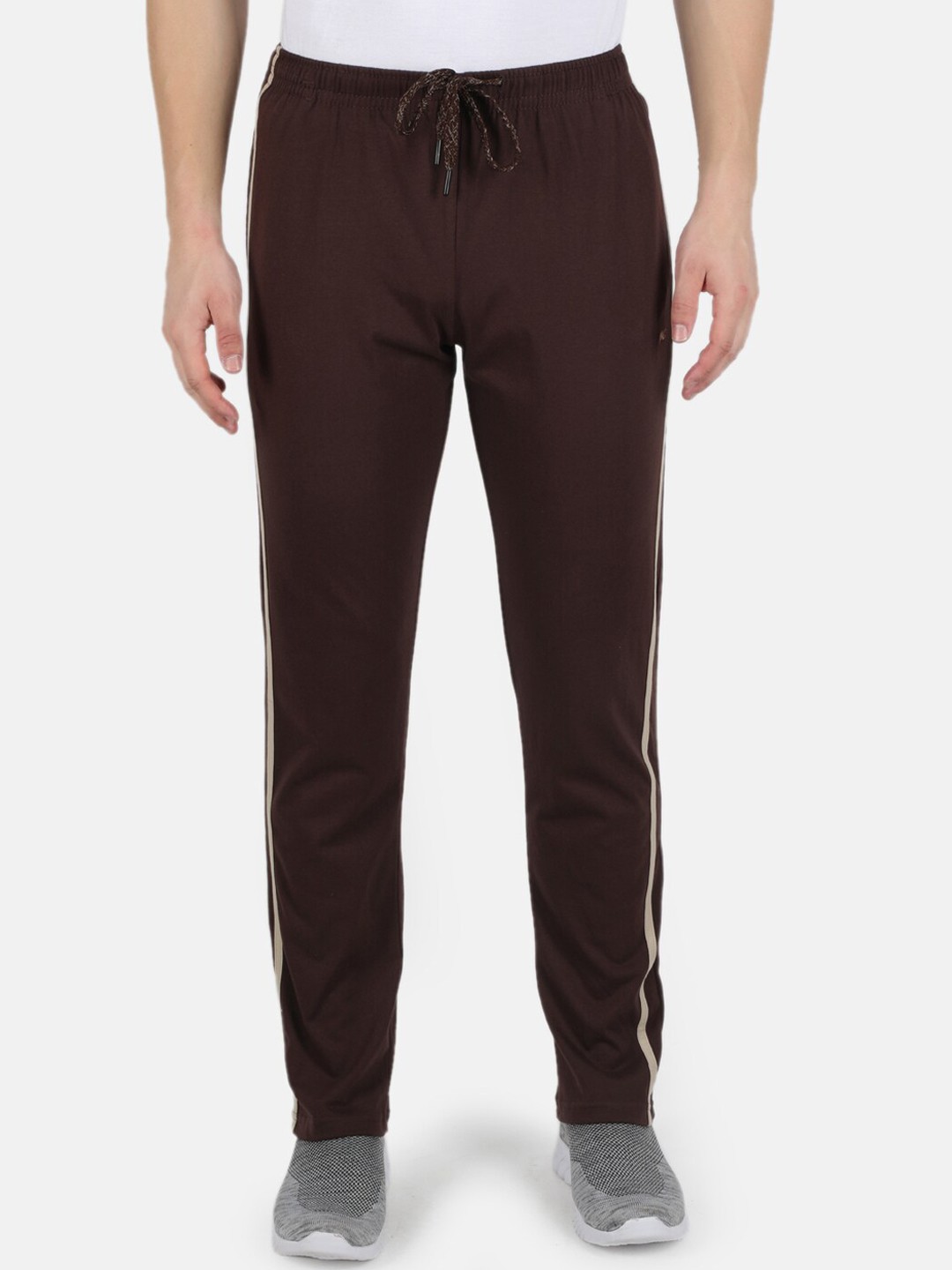 

Monte Carlo Men Coffee Brown Solid Track Pants