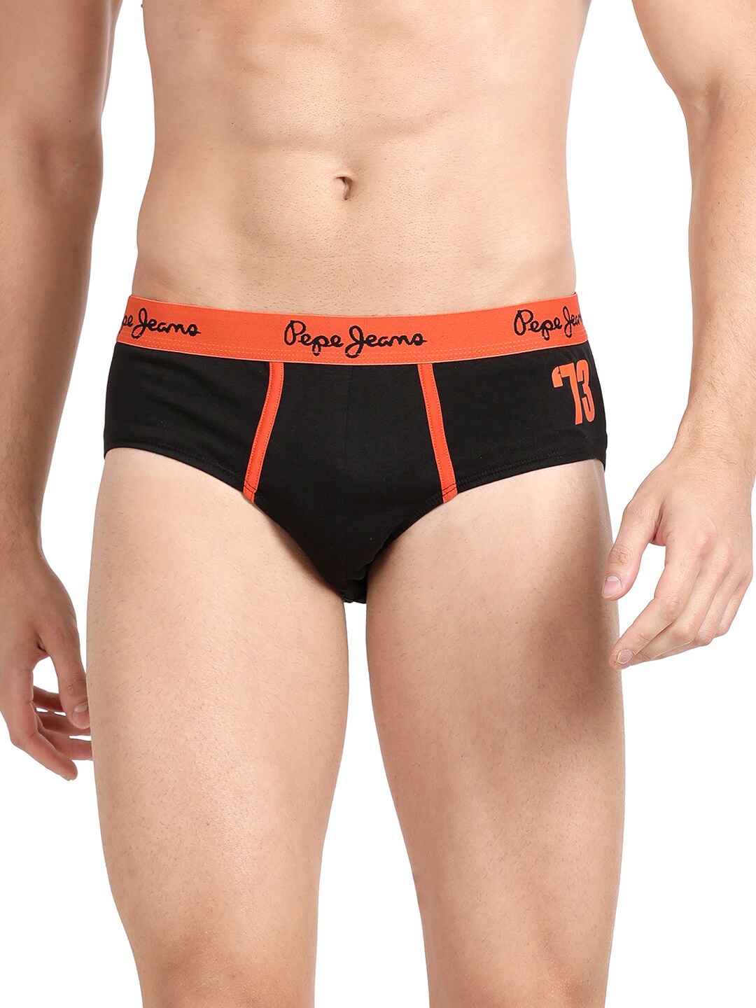 

Pepe Jeans Men Black Solid Hipster Briefs